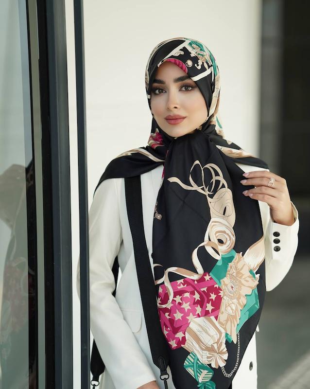 روسری ابریشم کد A074