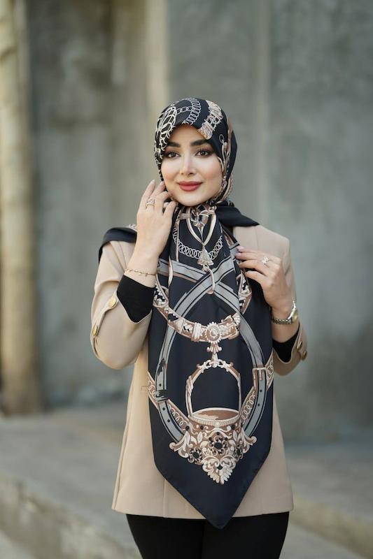 روسری ابریشم کد A071