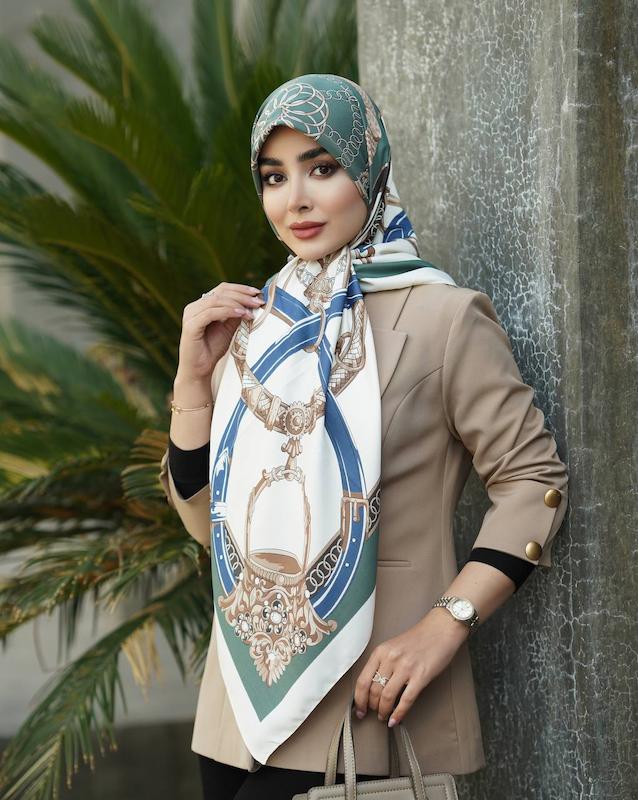 روسری ابریشم کد A071