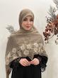 روسری حاشیه گلدوزی مروارید کد A081