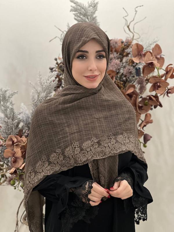 روسری خامه دوزی کد A105