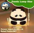 چراغ خواب سیلیکونی شارژی لمسی پاندا نشسته
