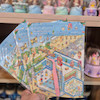 استیکر طراحی اتاق 3D سه بعدی ایزومتریک طرح کیوت