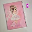 دفتر 60 برگ مجلد برند جهان طرح دختر عروسکی 