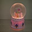 گوی موزیکال چراغ دار طرح قلعه صورتی