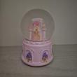 گوی موزیکال چراغ دار طرح قلعه صورتی