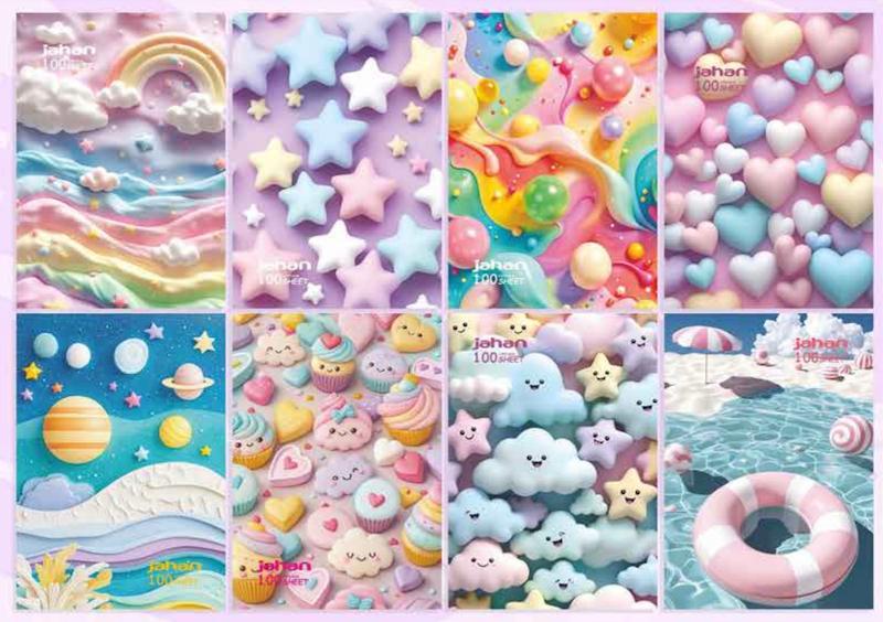 دفتر 100 برگ پاستلی