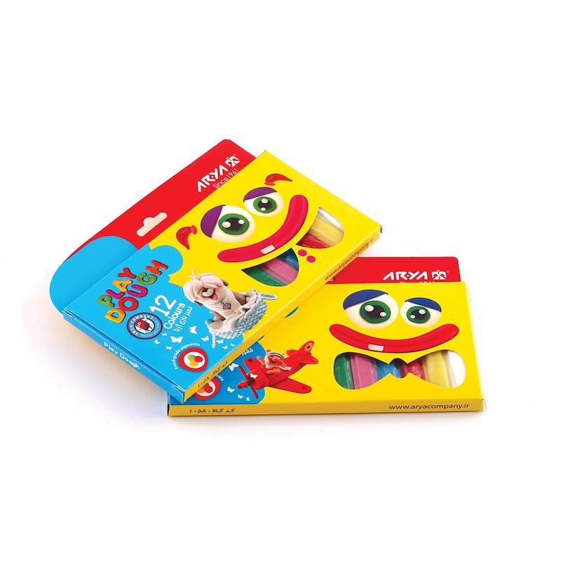 خمیر بازی 12 رنگ آریا