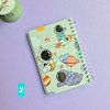 دفتر یادداشت حاشیه دار مجلد نهال آلما سایز 8×12