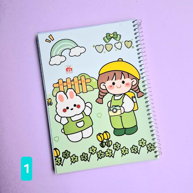 دفتر 100 برگ حاشیه دار مجلد نهال آلما