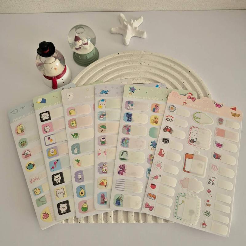 برچسب اسم ضد آب لیبل نام و نام خانوادگی محافظ دار