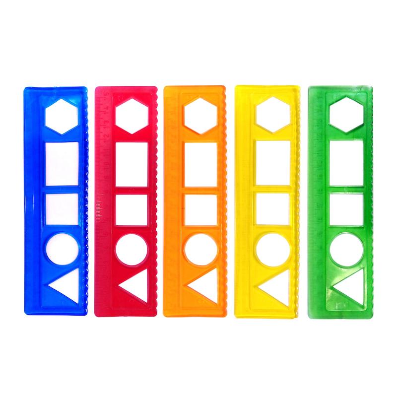 خط کش شابلون 15 سانتی 