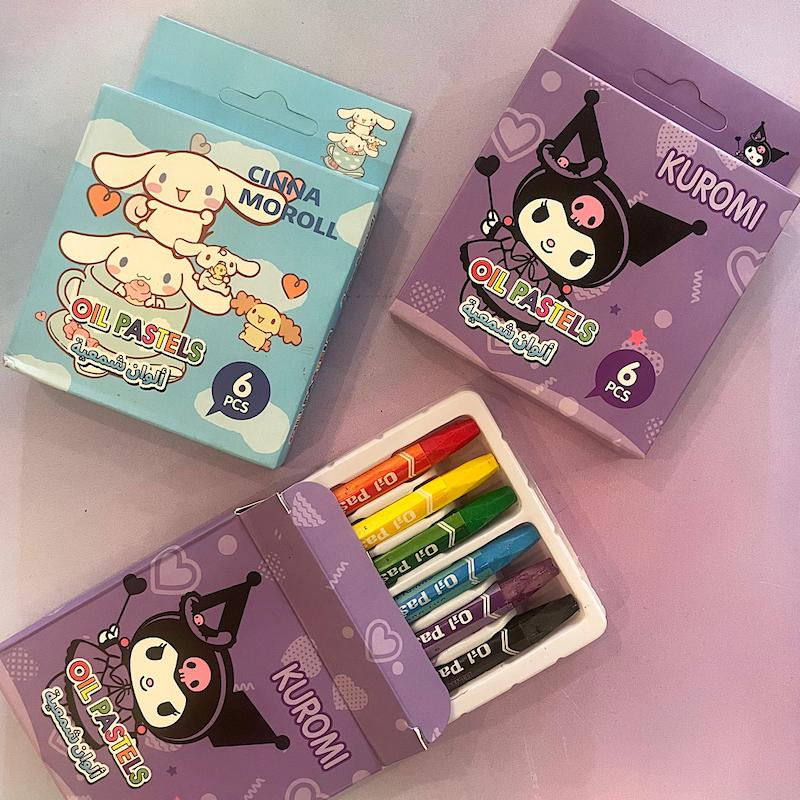 مدادشمعی شش رنگ کرومی و سینامورول