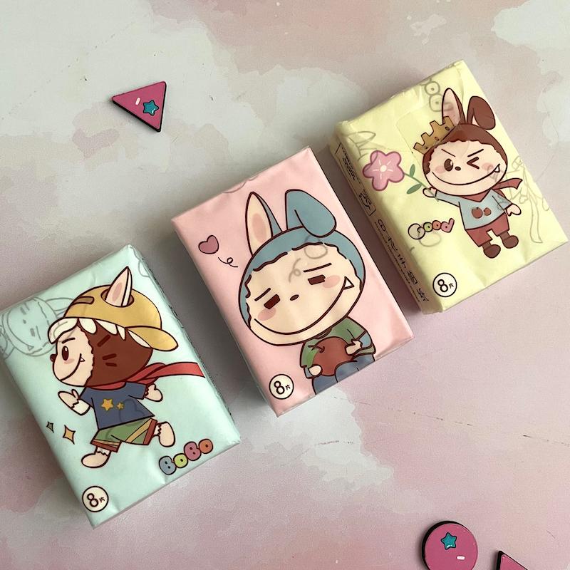 دستمال کاغذی طرح دار لبوبو