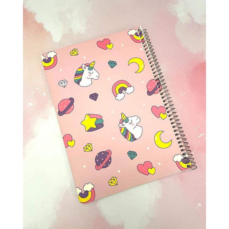 دفتر 60 برگ یونیکورن و رنگین کمان سویل