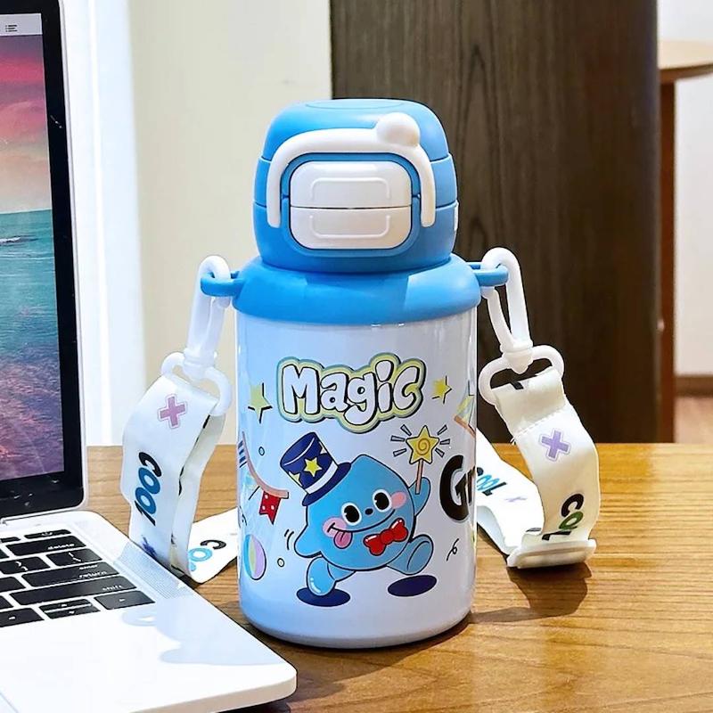 قمقمه فلاسک استیل دو مسیره نی نوش و آسان نوش مدل MAGIC