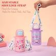 قمقمه استیل نی دار و آسان نوش طرح Cute style حجم 500 میلی لیتر 