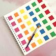 دفتر استیکر آرایشی و آبرنگی پرنسس آبی