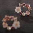 گوشواره طرح گل نگین دار کد 5073