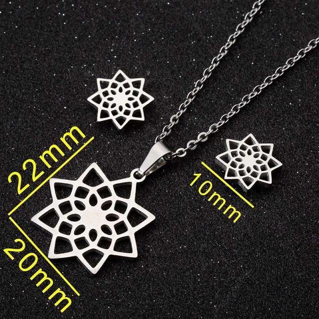 نیم ست استیل گل دار کد 4041