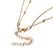 گردنبند دولایه قلبی کد 4043