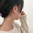 گوشواره طرح قلب نقره کد 2041