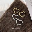 گوشواره طرح قلب نقره کد 2041
