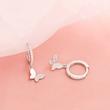 گوشواره پروانه ای نقره کد 7001