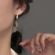 گوشواره نقره مربع کد 6012