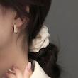 گوشواره نقره مربع کد 6012