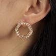 گوشواره مروارید سه گوش و شش گوش کد 3062