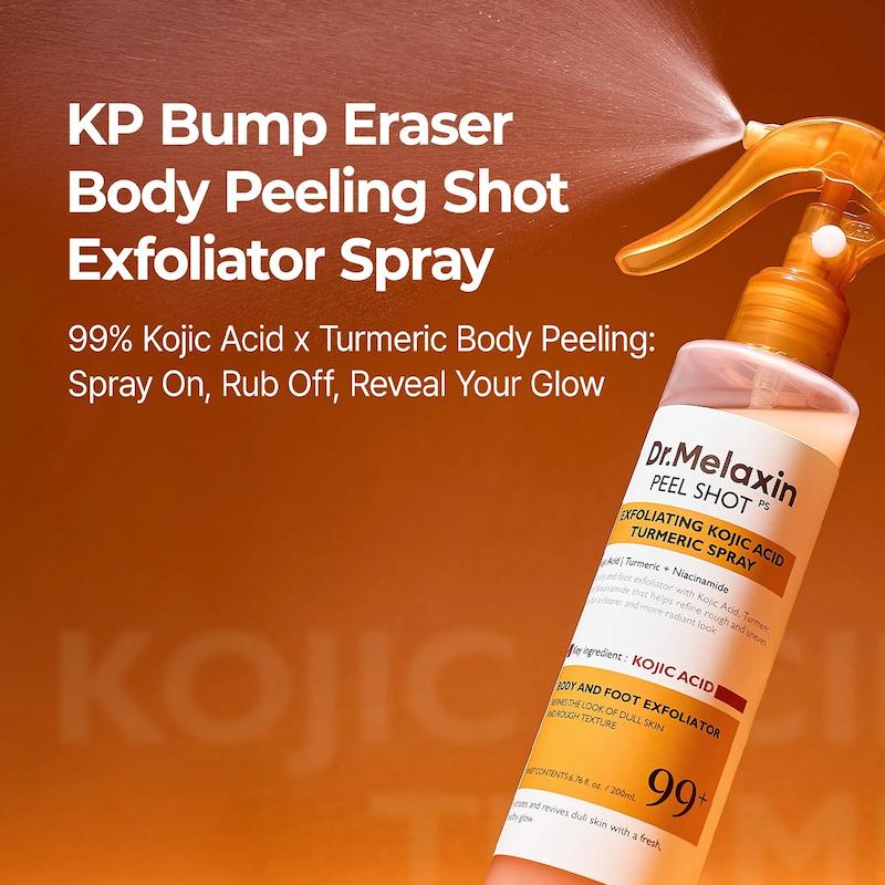  اسپری پیل شات بدن دکتر ملاکسین مدل Peel Shot Kojic Acid