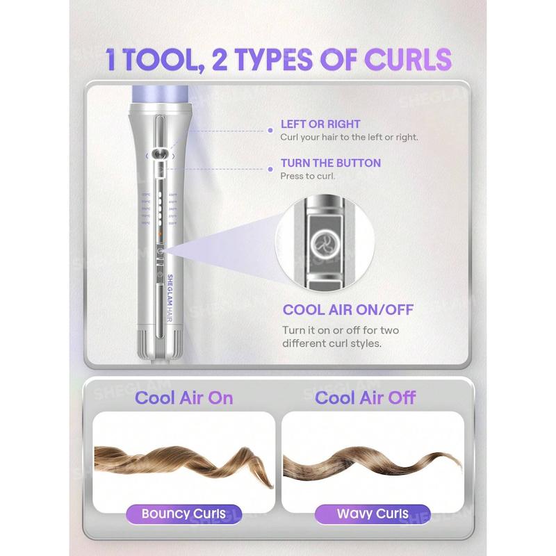 دستگاه کرلی باد سرد اتومات One Touch Airflow شیگلم SHEGLAM