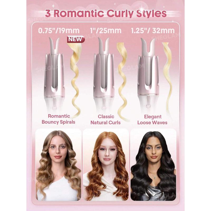 دستگاه کرلی صورتی شیگلم cupid's charm SHEGLAM