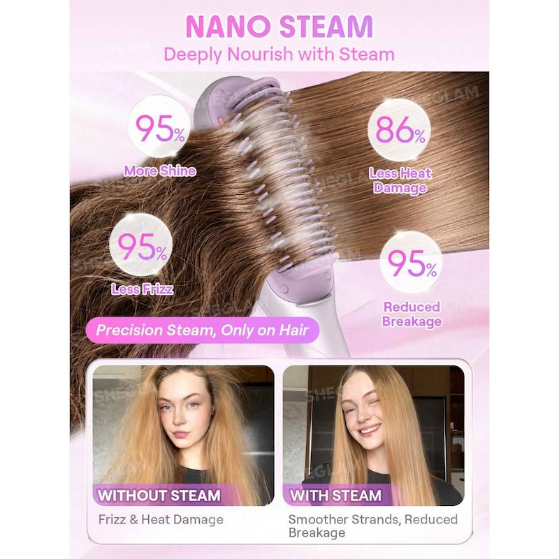 برس صاف کننده بخار shot steam straightening شیگلم SHEGLAM