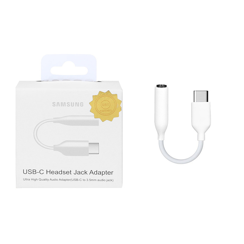 مبدل یو اس بی USB C به جک 3.5 میلیمتری سفید DST 