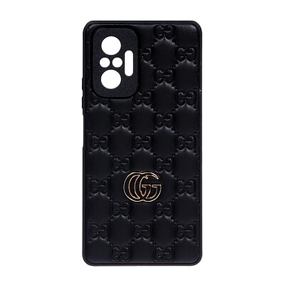 قاب شیائومی پافر طرح چرم Gucci مدل Xiaomi Redmi Note 10 Pro-4G / Redmi Note 10 Pro Max - مشکی