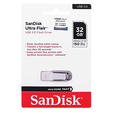 SanDisk Ultra Flair USB3.0 Flash Memory-32GB(گارانتی ایران رهجو)