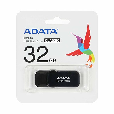 ADATA UV240 CLASSIC USB 2.0 Flash Memory - 32GB مشکی (گارانتی پنج ساله آونگ)