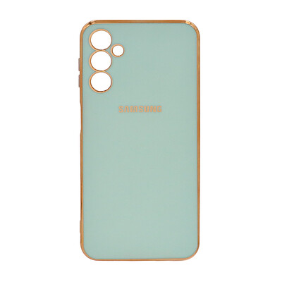 قاب سامسونگ محافظ لنزدار My Case مدل Samsung A14 - سبزآبی