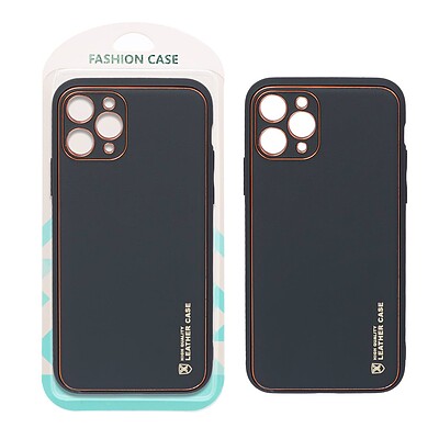 قاب آیفون مای کیس چرم اورجینال  Iphone 11 Pro case خاکستری (پک اصلی)