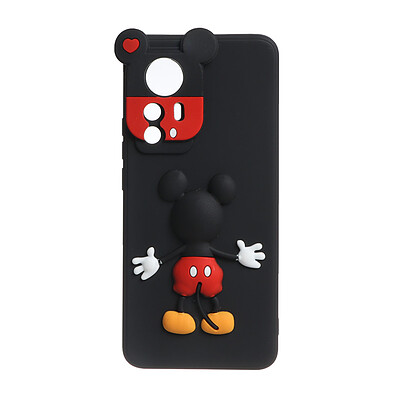 قاب شیائومی Mickey mouse برجسته Xiaomi Mi 12T / Mi 12T Pro / Redmi K50 - مشکی - طرح 217