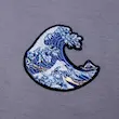 تیشرت گلدوزی طرح موج بزرگ کاناگاوا | THE GREAT WAVE OF KANAGAWA