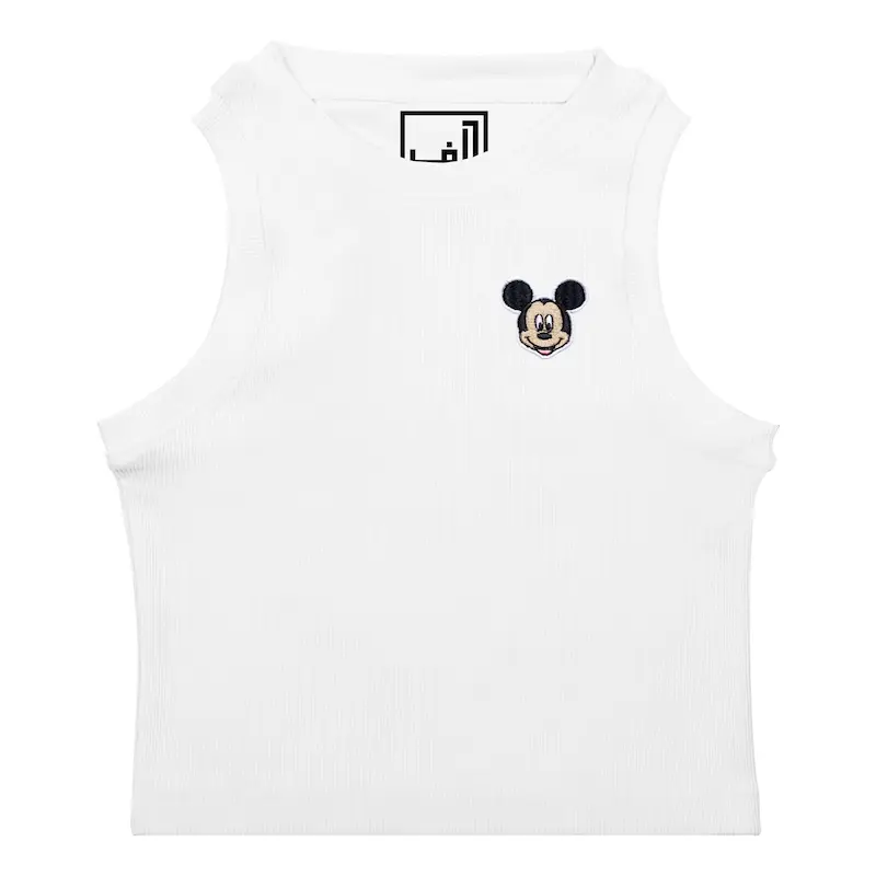 کراپ تاپ کشی گلدوزی طرح میکی موس | MICKEY MOUSE