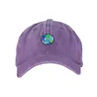 بیسبال کپ بنفش طرح کره زمین خندان | SMILEY EARTH
