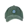 بیسبال کپ سبز تیره طرح صورت دایره ای | CIRCULAR FACE