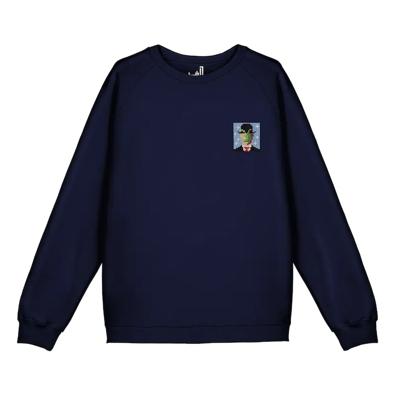 سویشرت رگلان گلدوزی طرح پسر انسان | THE SON OF MAN