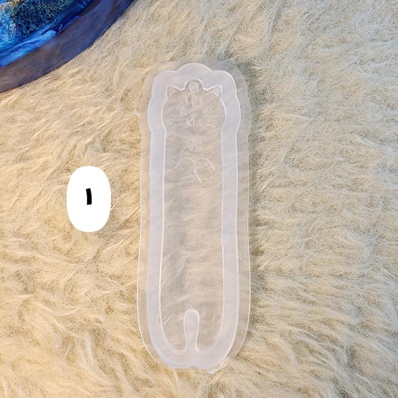 قالب سیلیکونی بوکمارک طرح گربه حک 