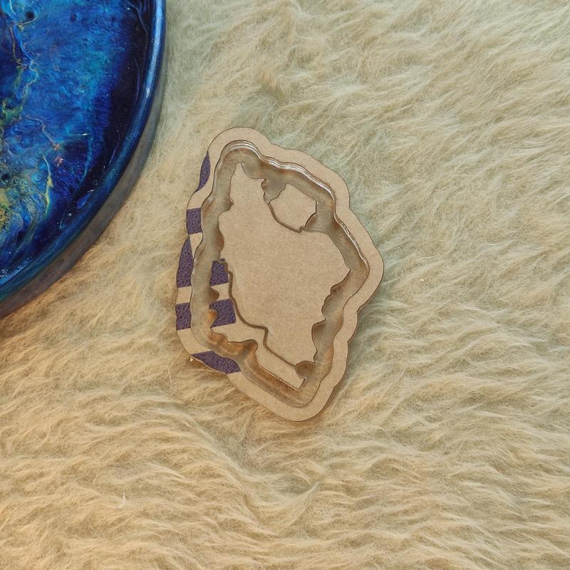 حوضچه قالبگیری نقشه ایران مدل حک ۵/۵سانتی