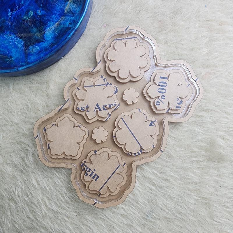 حوضچه قالبگیری _ پالت ۶تایی گل دولایه ۵/۵سانتی